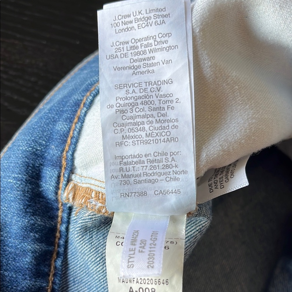 Madewell Classic Straight Blue Jeans Size 26 - Picture 9 of 15